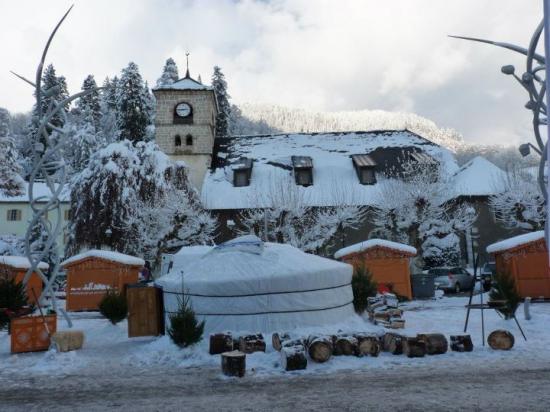 le village de Noël sur la place