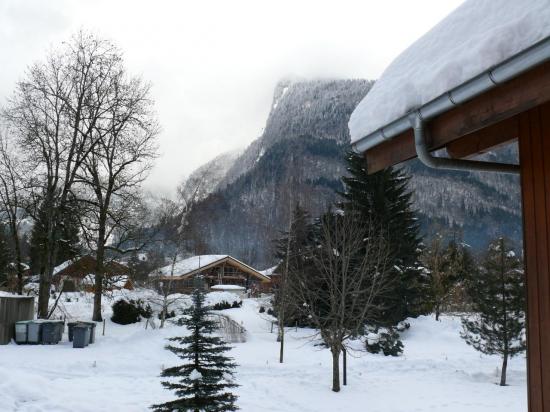 vue depuis le balcon en hiver